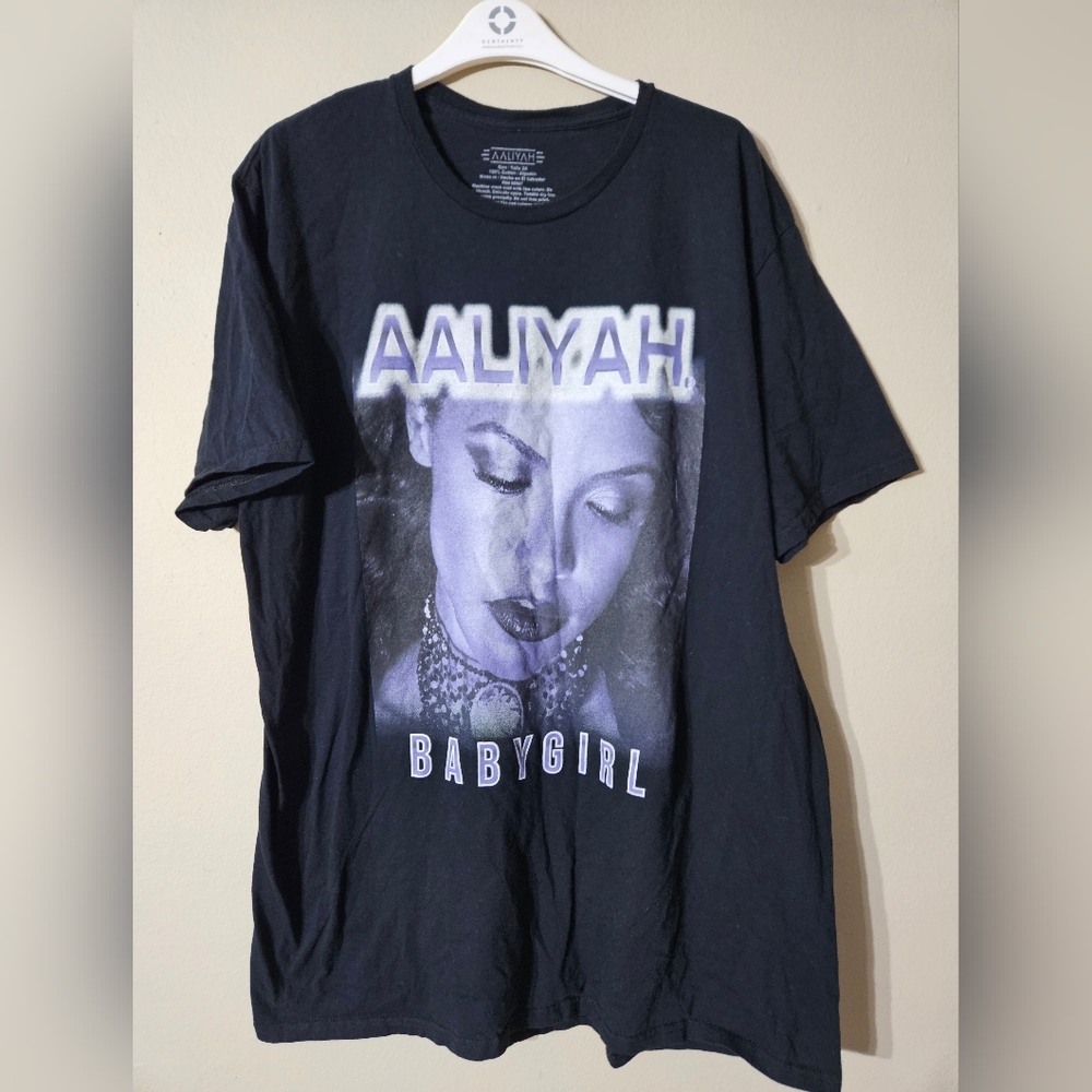 VTG Y2K Aaliyah Baby Girl Tshirt 2XL